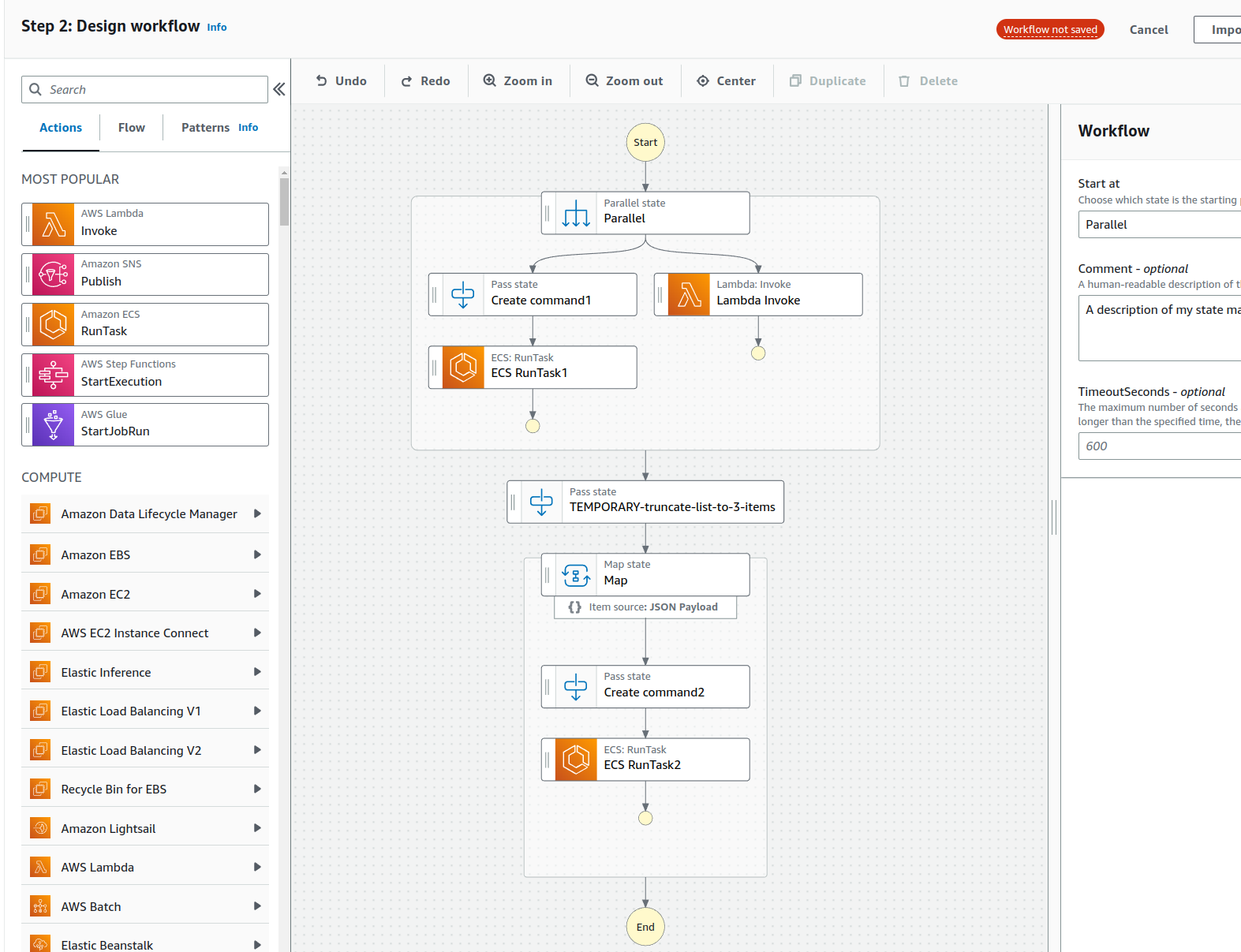 AWS Step Functions Workflow Studio