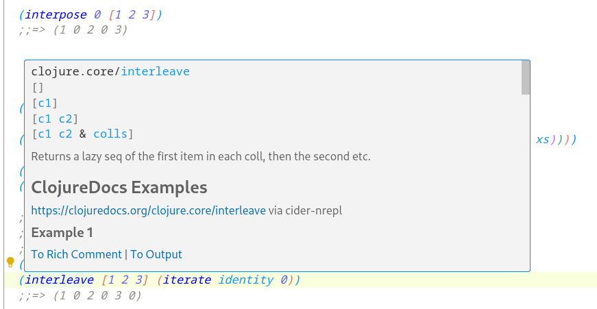 Hover documentation