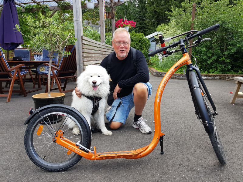 Kari and Miska and kickbike